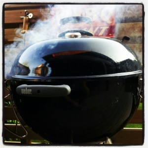 My trusty kettle, smoking away like there's no tomorrow