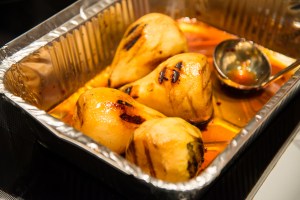 Grilled up pears are tasty!